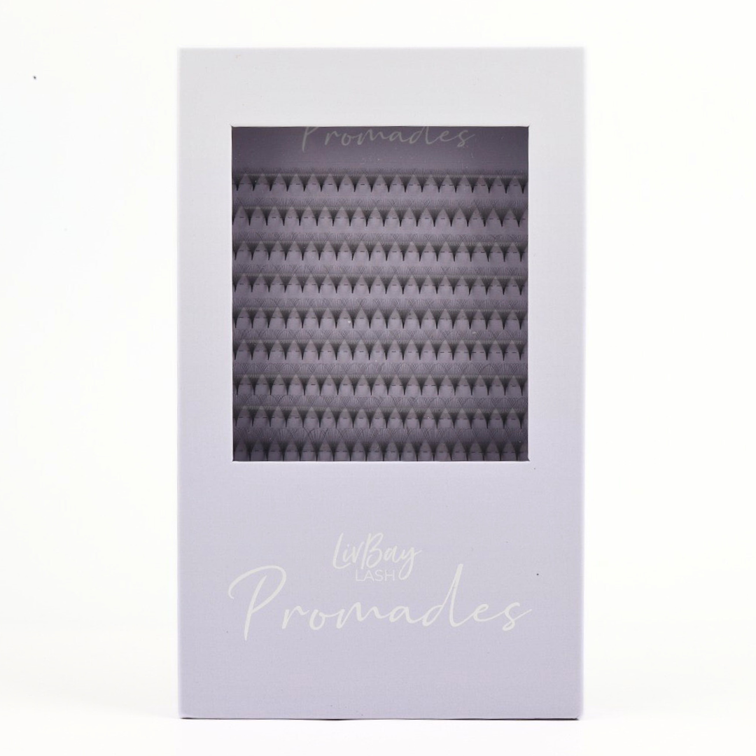NEW Promade 12D Fans 0.03mm - Pre-Pinched Lashes (300 Count)