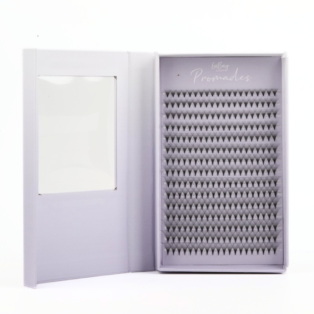 NEW Promade 20D Fans 0.03mm - Pre-Pinched Lashes (300 Count)