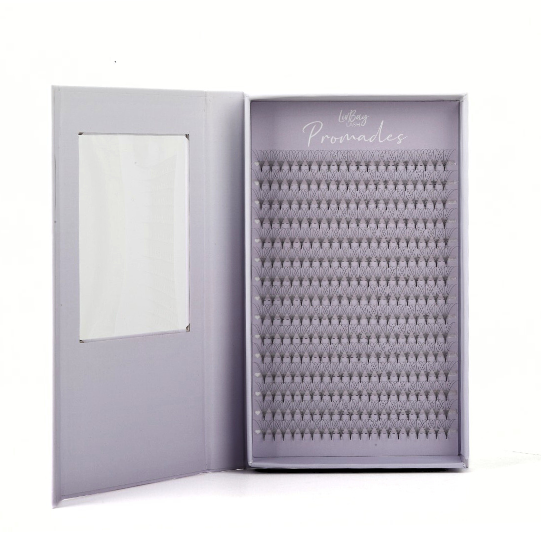 NEW Promade 6D Fans 0.07mm - Pre-Pinched Lashes (300 Count)