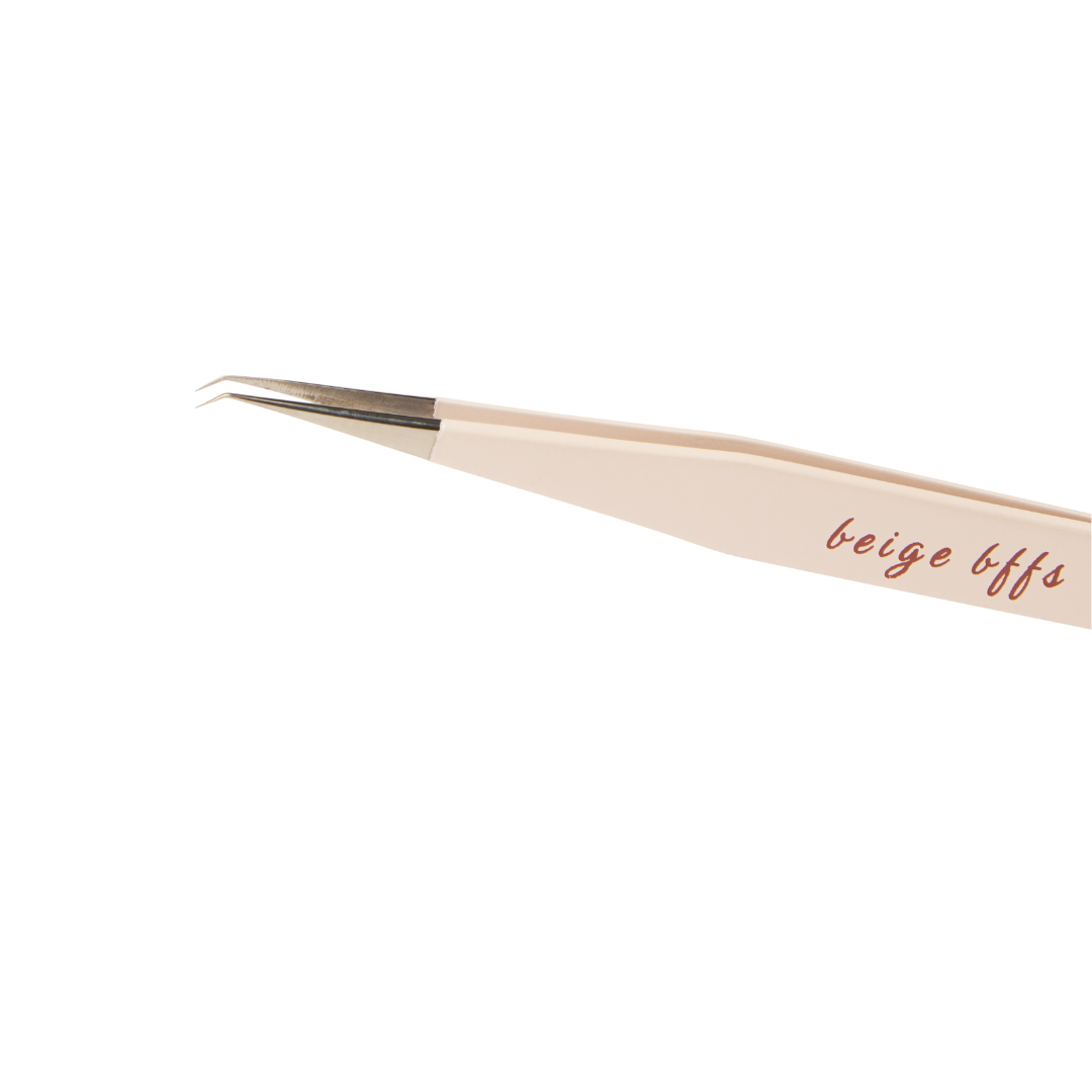 Beige BFFs Lash Tweezer Set