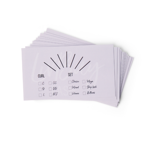 Lash Mapping Card