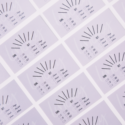 Lash Mapping Card