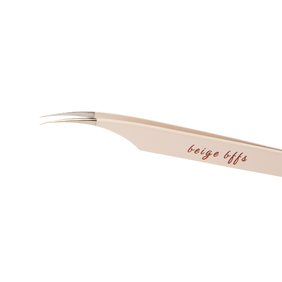 Beige BFFs Lash Tweezer Set
