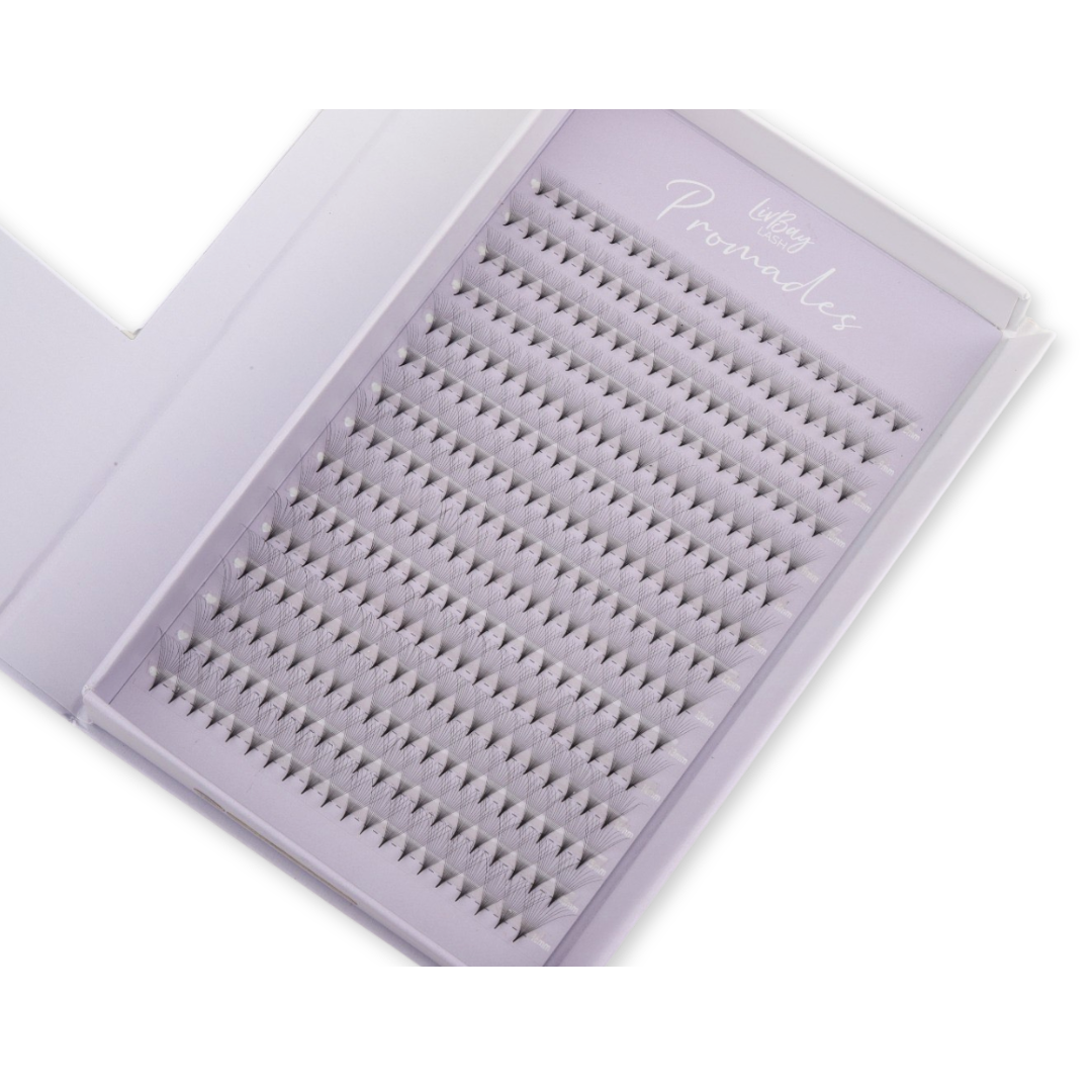 NEW Promade 12D Fans 0.03mm - Pre-Pinched Lashes (300 Count)