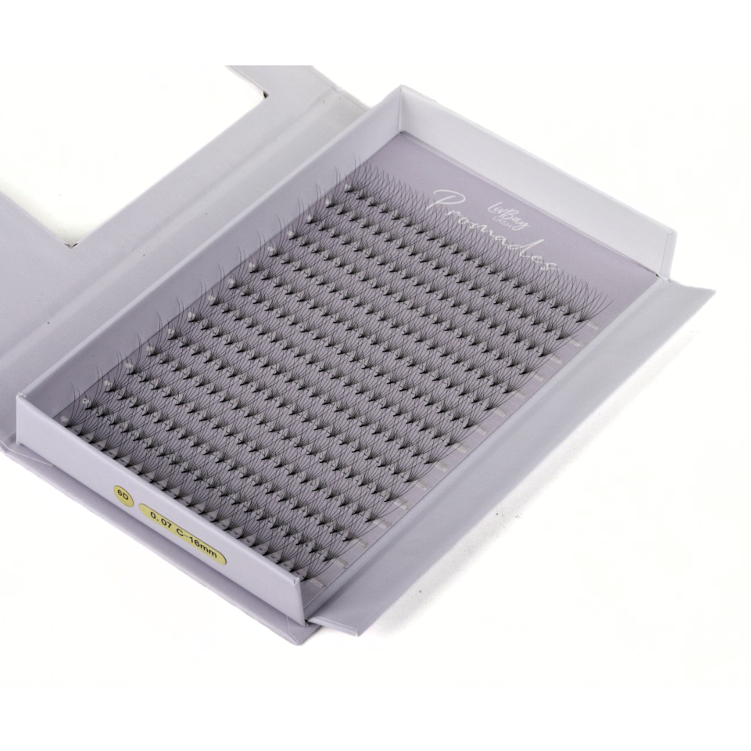 NEW Promade 6D Fans 0.07mm - Pre-Pinched Lashes (300 Count)
