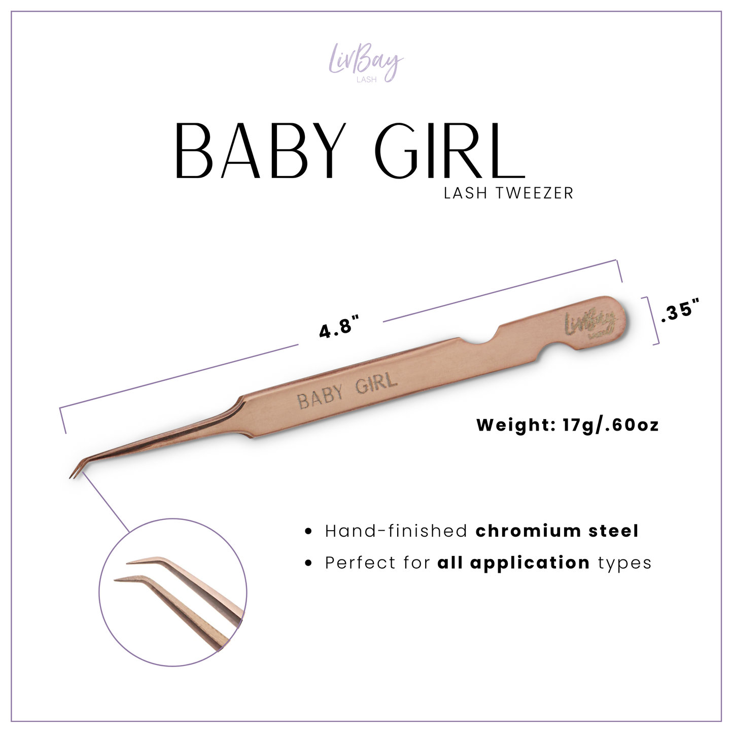 Baby Girl Lash Tweezer