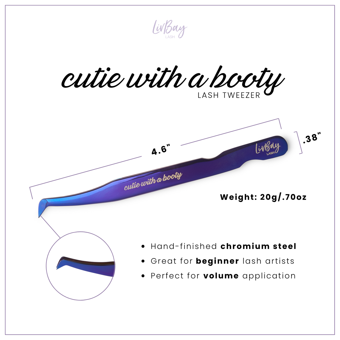 Cutie With a Booty Lash Tweezer