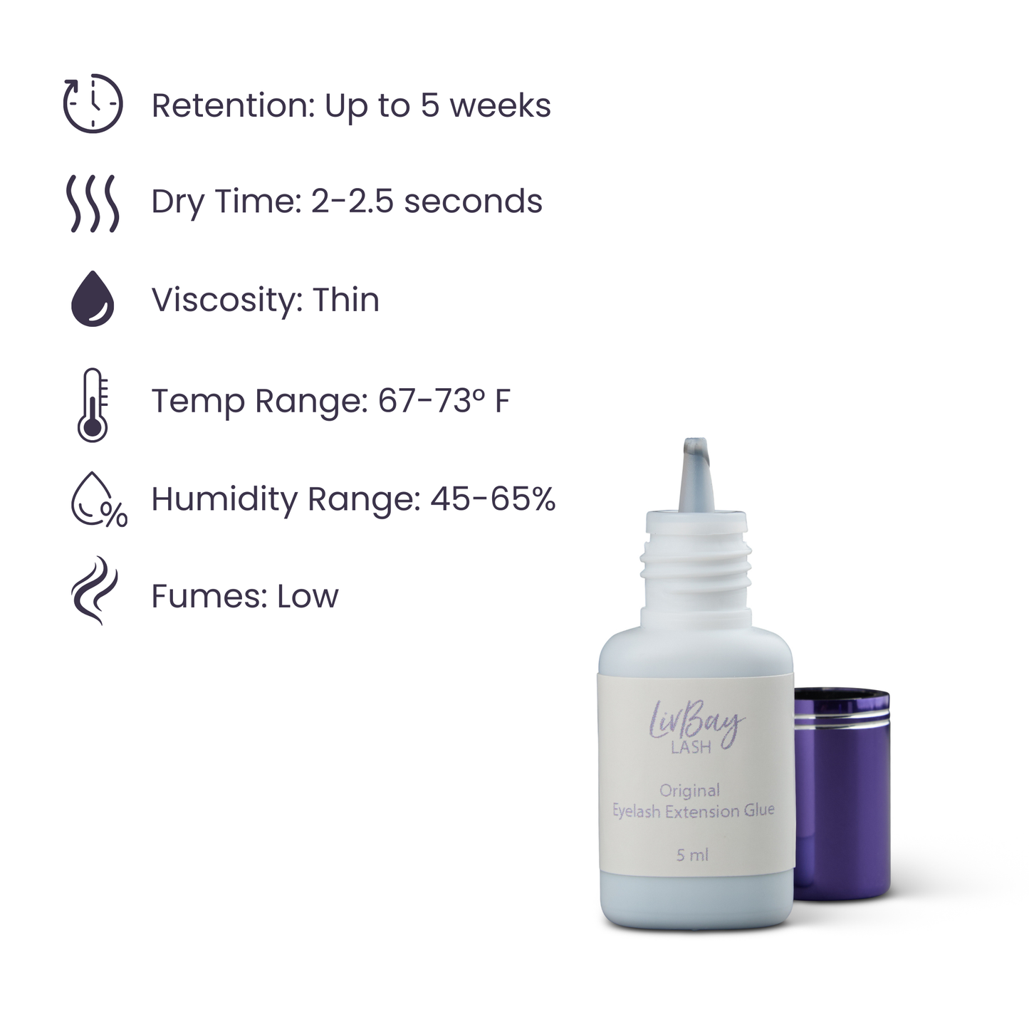 Livvy 5 mL Lash Adhesive (Original)