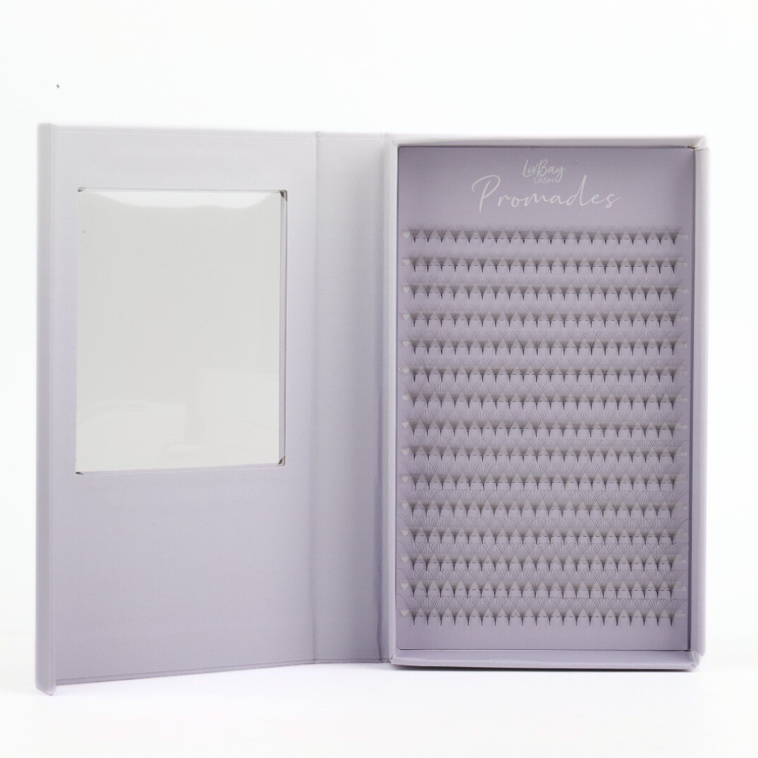 NEW Promade 8D Fans 0.03mm - Pre-Pinched Lashes (300 Count)