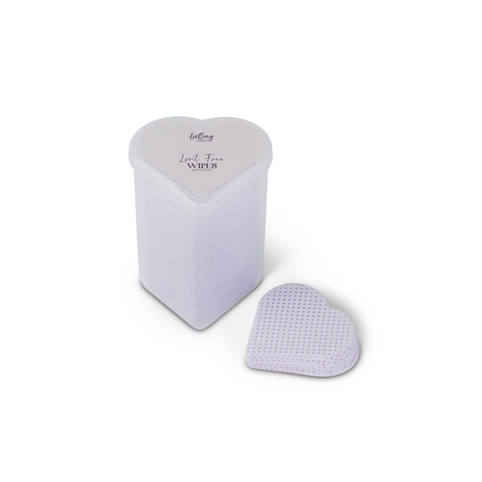 Heart Shaped Lint-Free Wipes (200 pieces) - Purple
