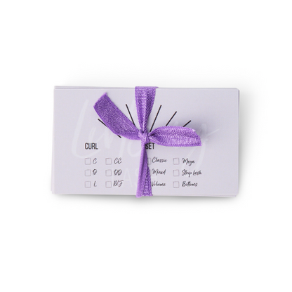 Lash Mapping Card