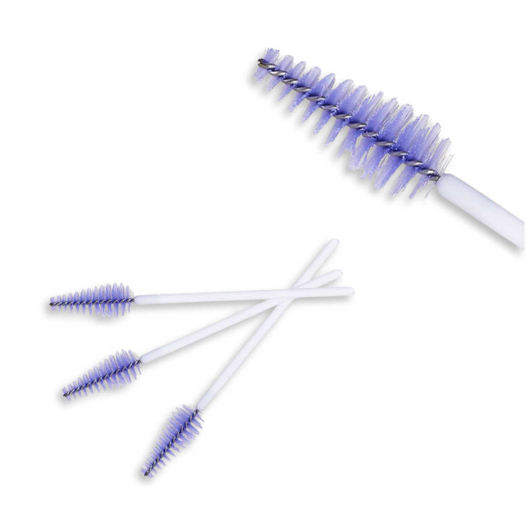 Purple and White Mascara Wands (Pack of 50)