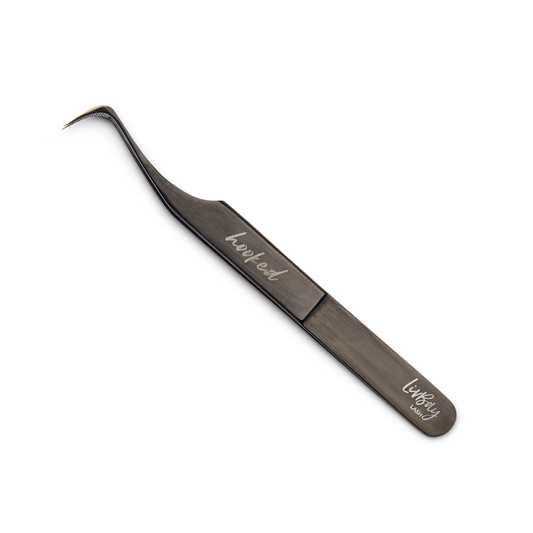 Fiber Tip Hooked Lash Tweezer
