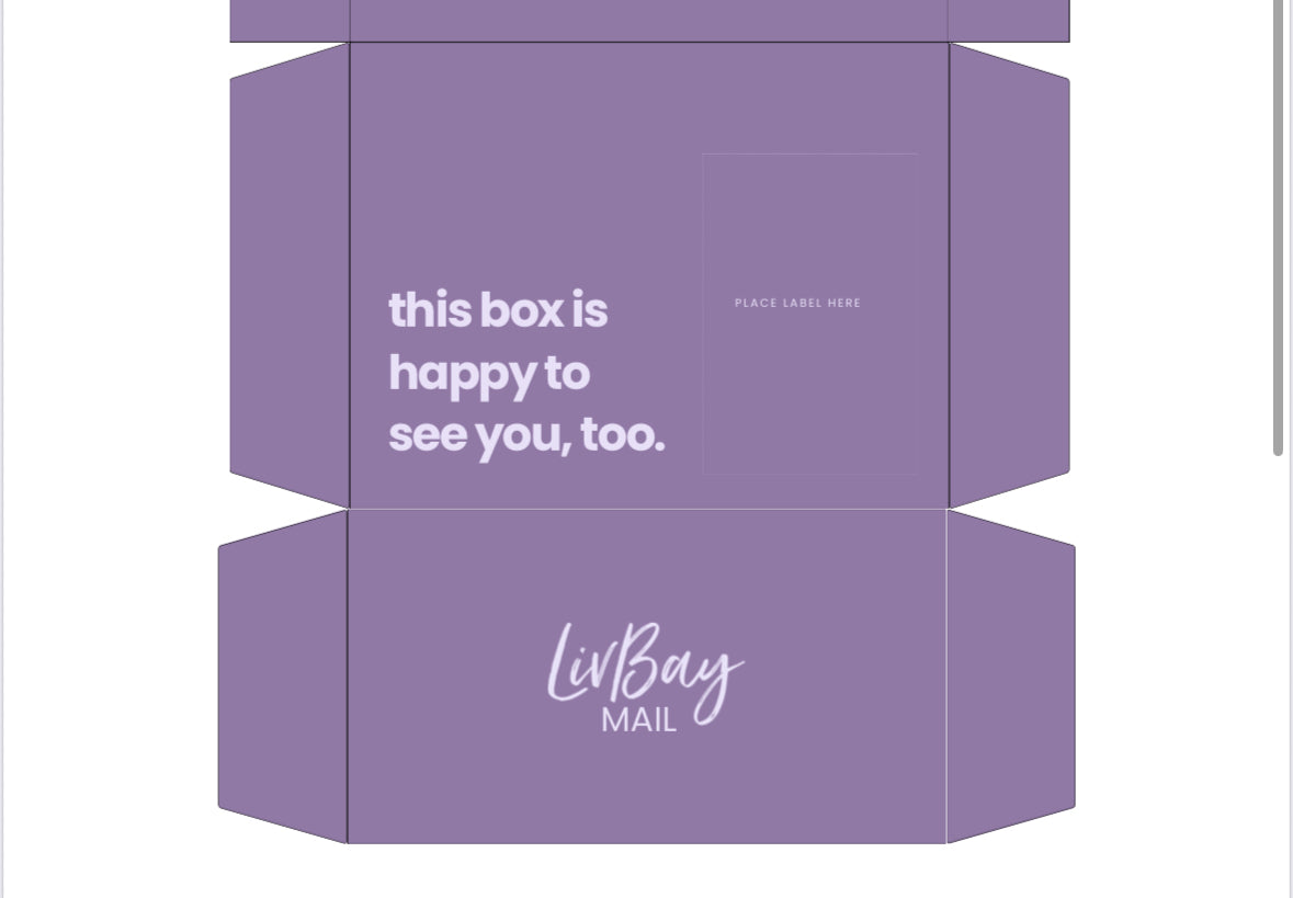 Custom LivBay Shipping Boxes and Tissue