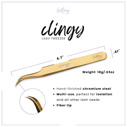 Clingy Fiber Tip Lash Tweezer