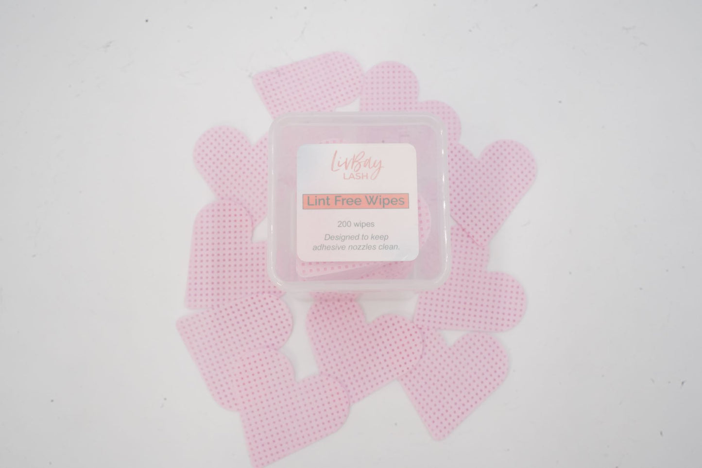 Heart Shaped Lint free wipes (200 pieces)