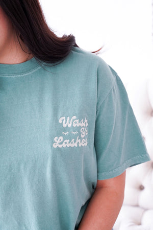 
                
                    Load image into Gallery viewer, Wash Yo Lashes - Stitched Tees
                
            