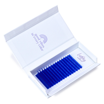 NEW Aurora Colored Lash Extensions - Royal Blue Mix Tray