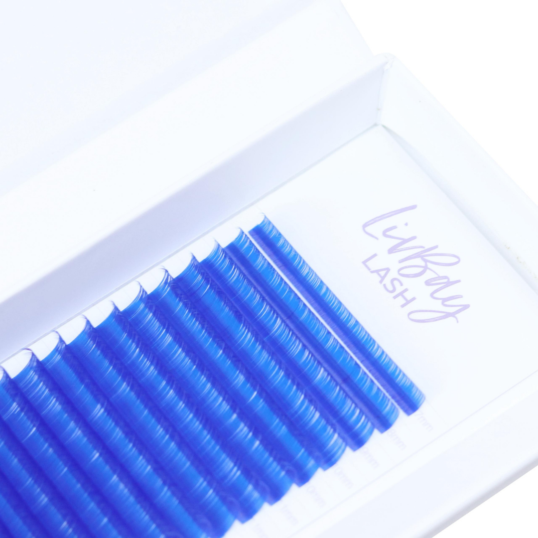NEW Aurora Colored Lash Extensions - Royal Blue Mix Tray