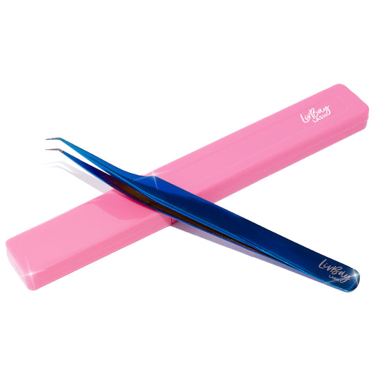 Fiber Tip - Blue Magic Mike Lash Tweezer