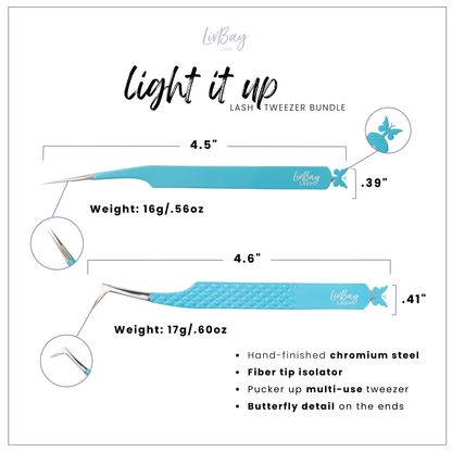 Fiber Tip Light It Up Tweezer Set