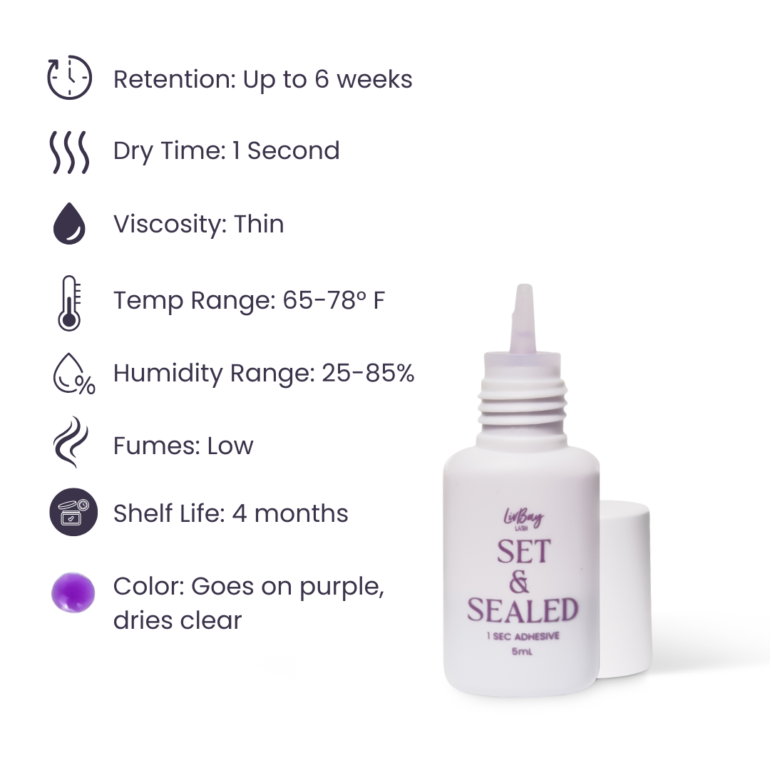 NEW Set & Sealed Lash Adhesive