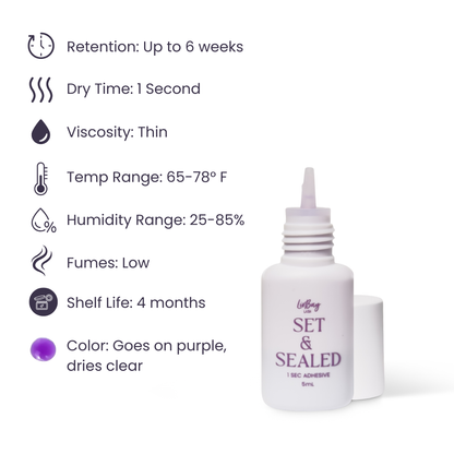 NEW Set & Sealed Lash Adhesive