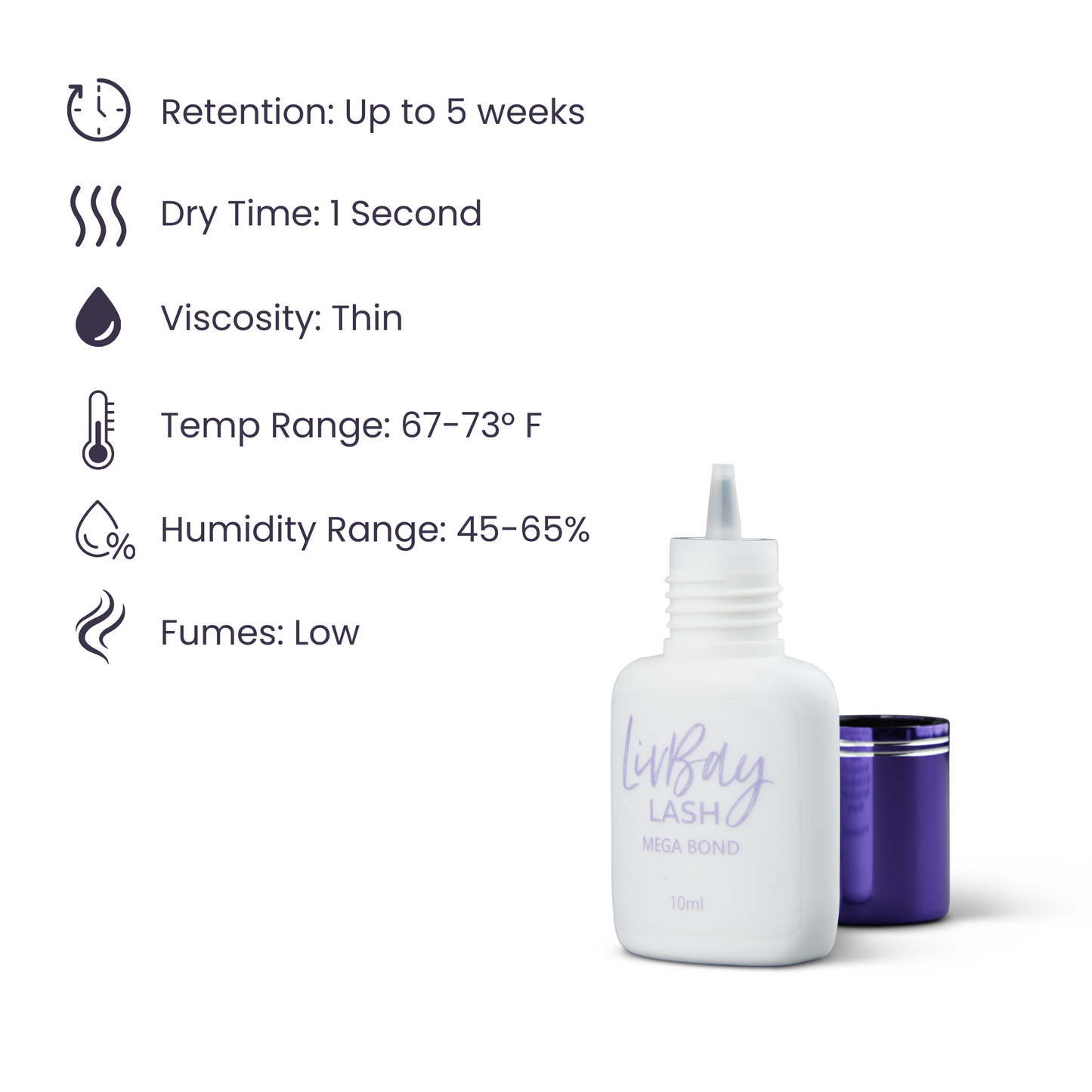 Mega Bond Lash Adhesive - 10 mL