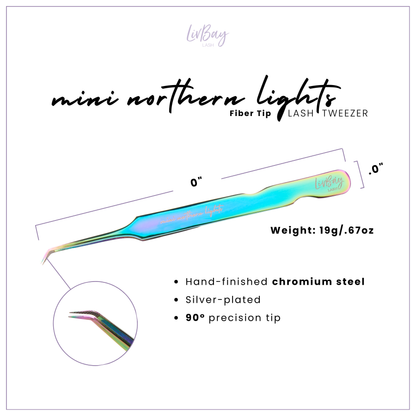 Fiber Tip Mini Northern Lights Lash Tweezer