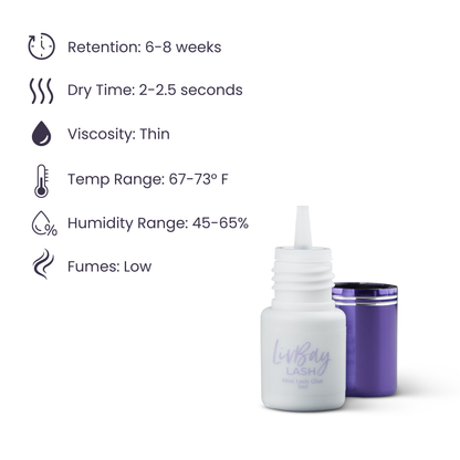 Mini Livvy Lash Adhesive (Mini White)