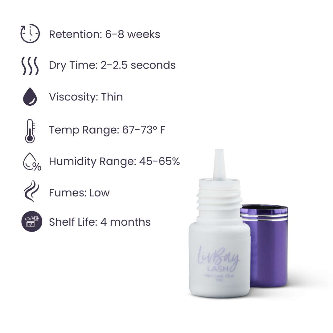 Mini Livvy Lash Adhesive (Mini White)