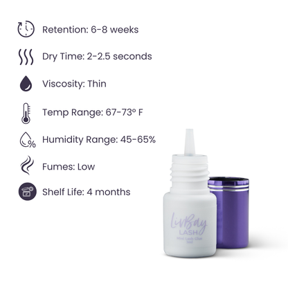 Mini Livvy Lash Adhesive (Mini White)