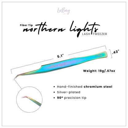 Fiber Tip Northern Lights Lash Tweezer