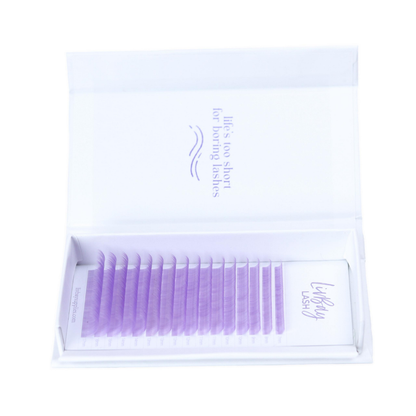 NEW Aurora Colored Lash Extensions - Light Purple Mix Tray