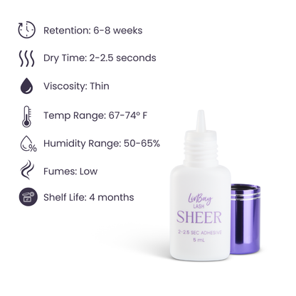 Sheer Lash Adhesive