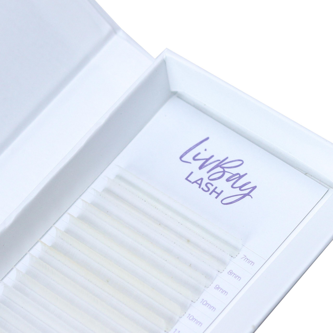 NEW Aurora Colored Lash Extensions - White Mix Tray