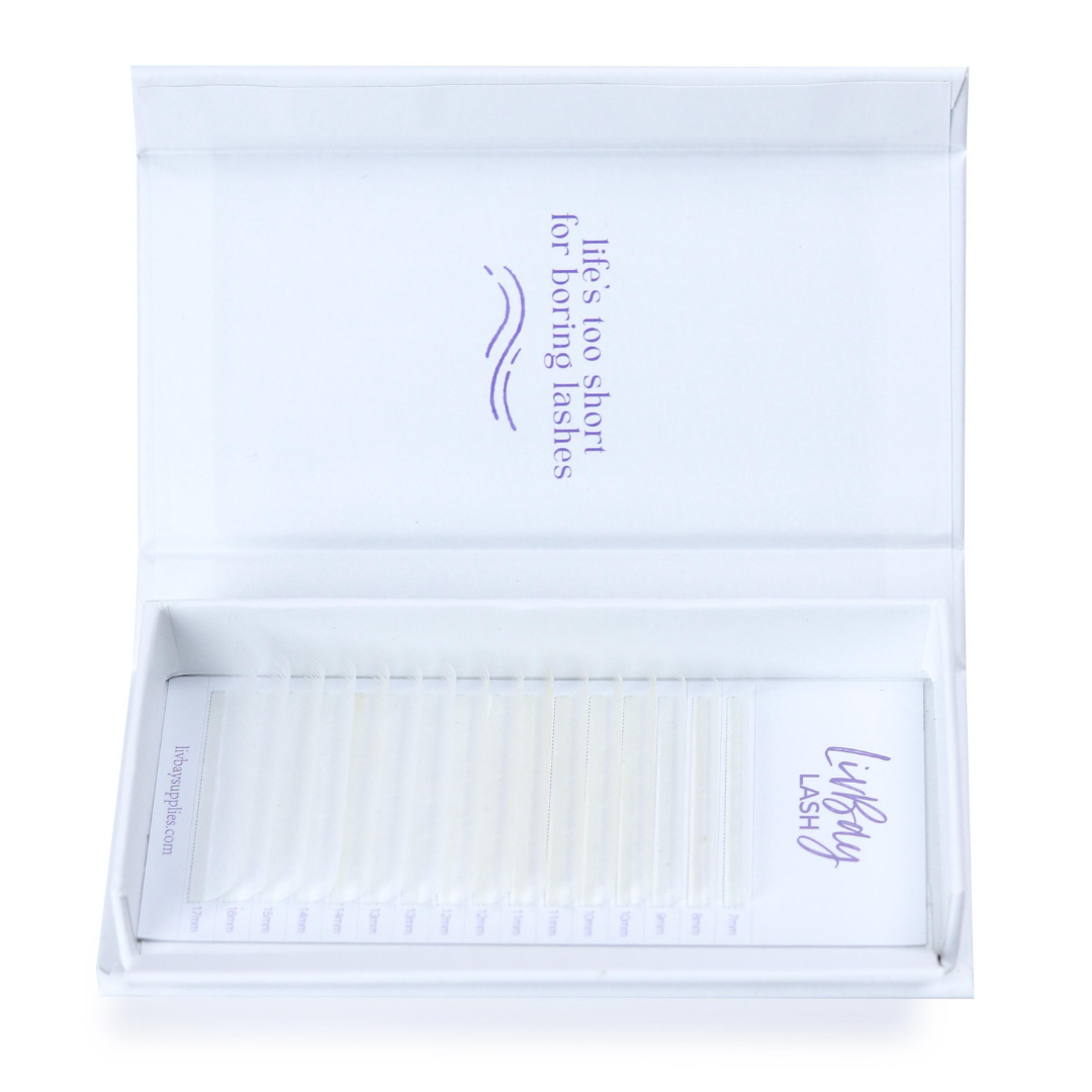 NEW Aurora Colored Lash Extensions - White Mix Tray