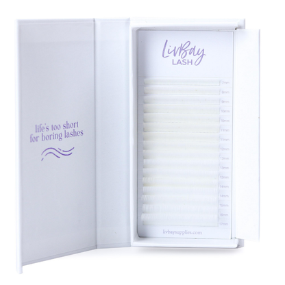 NEW Aurora Colored Lash Extensions - White Mix Tray