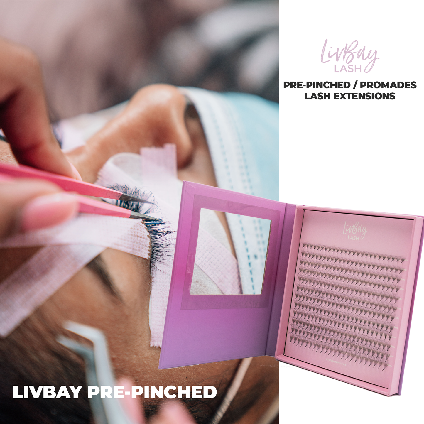 0.03 Pre-pinched 12D (Promade 300 Fans) Lashes