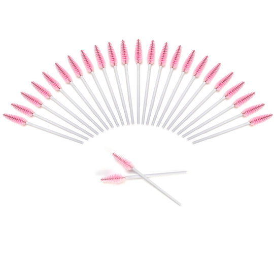 Pink and White Lash Wand (Pack of 25) (1297394303038)