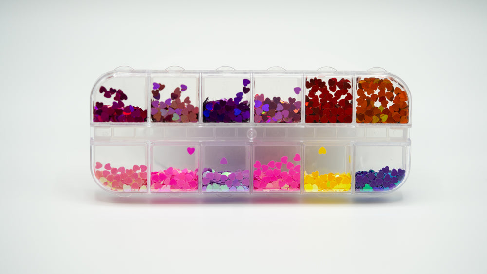 Pack of Bright and Metallic hearts (7036323266622)