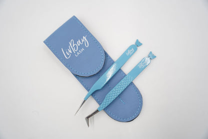 Light it up Blue Fiber Tweezer Set