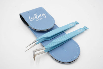 Light it up Blue Fiber Tweezer Set