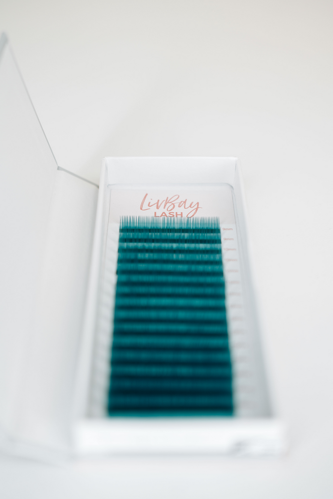 Turquoise Lash Extensions Color Lashes - 0.07MM (12 Lines) (6568222720062)
