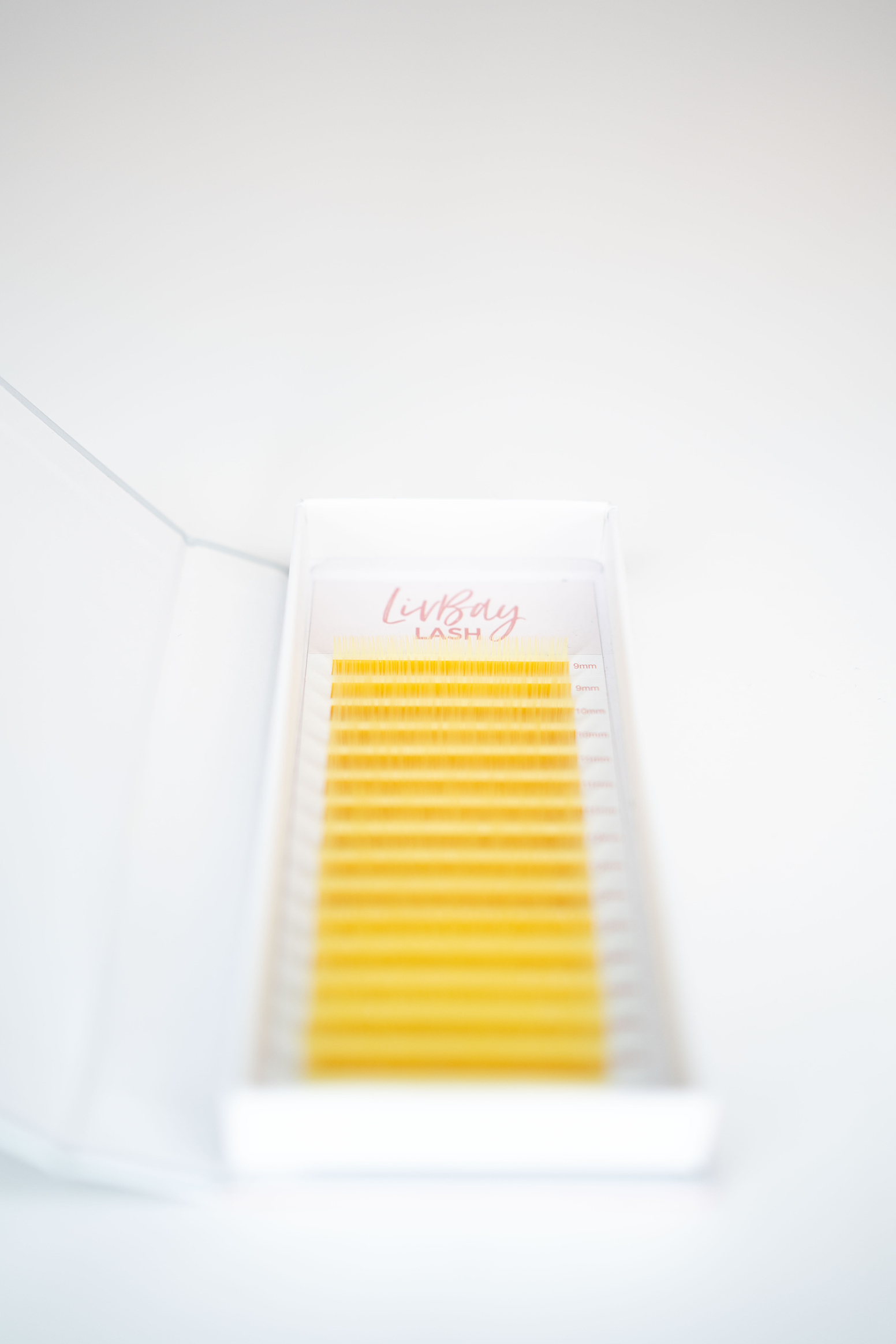 Yellow Lash Extensions - 0.07MM Color Single Tray (12 Lines) (6568210759742)