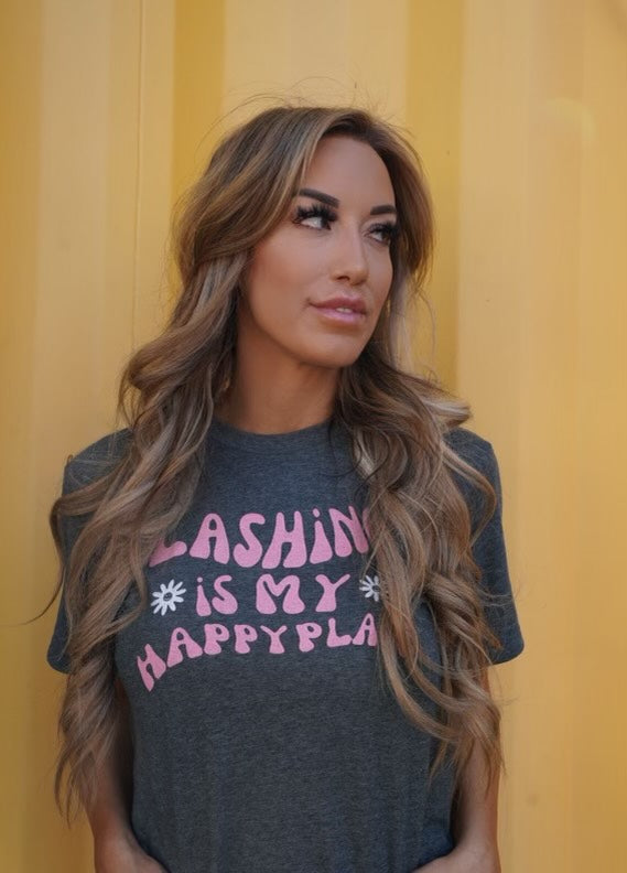 Lashing is my Happy place Tee
